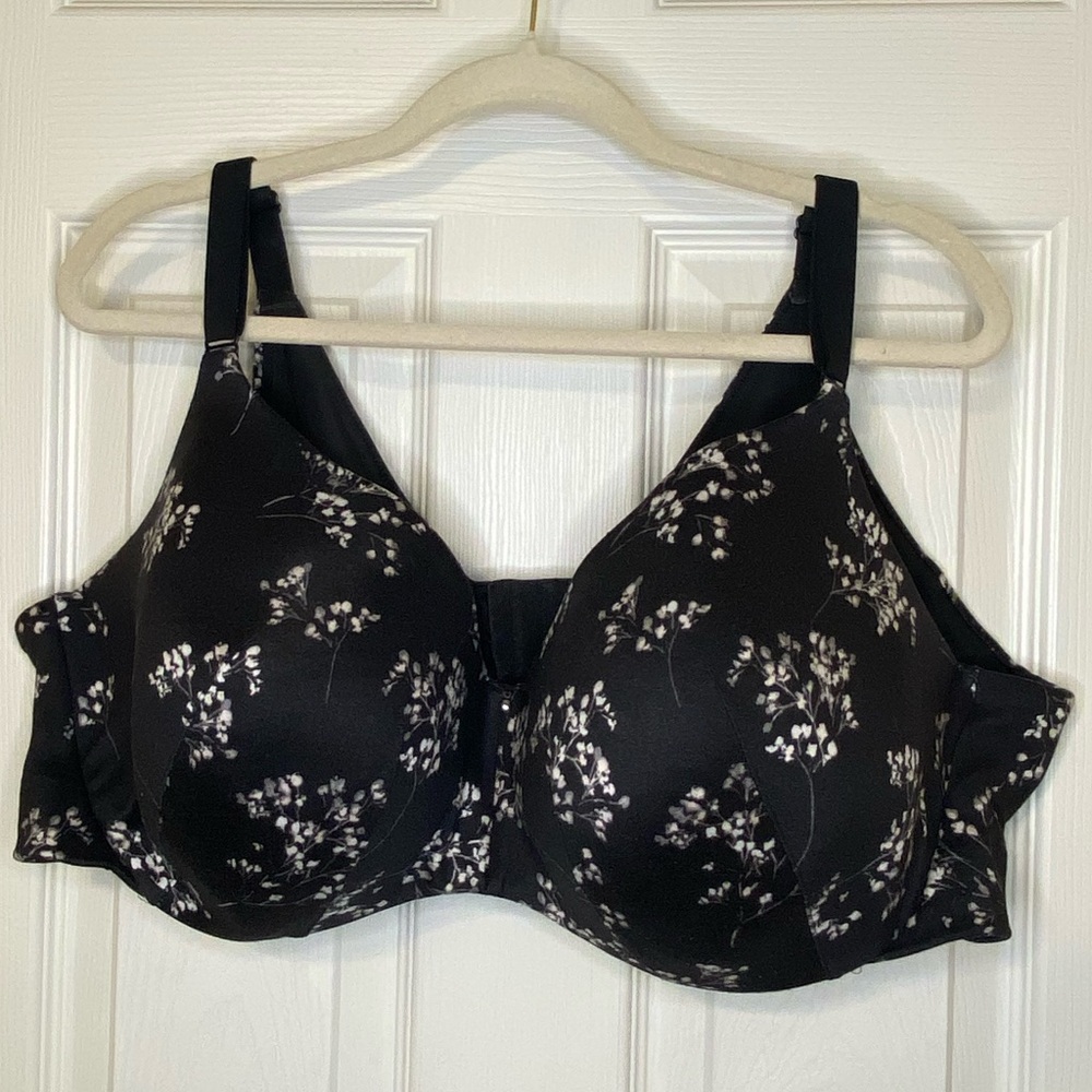 Lane Bryant lightly lined balconette, back smoother bra.